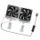 3600 USB-aangedreven clip-on ventilator met-Dubbele ventilatoren 1