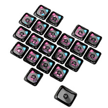 Ergonomische pc-keycaps voor 21 toetsen Cats Heart Artwork-Zwart