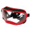 Windproof UV Dustproof Dog Goggles Large Breed Red Frame Adjustable Strap 5