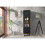 Display Cabinet 175cm Harmony Loft - Rustic & Black 2