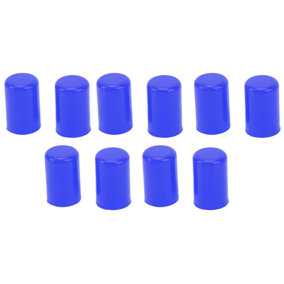 10Pcs Silicone Blanking Cap 14Mm Intake Vacuum Hose Tube Bung Blue 8471372137717