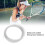 Tennis Racket String Nylon Titanium 12.2m 1.3mm White 4