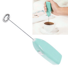 Cordless Electric Hand Mixer 8.0x1.4in Blue Battery Powered Household Tool