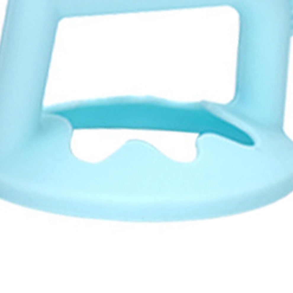 Baby Teething Toy Horse Shape Soft Silicone Chewable Ring Blue