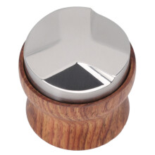 Edelstahl- und Rosenholz-Kaffeepressstopfer Leveler 58 mm für Espresso