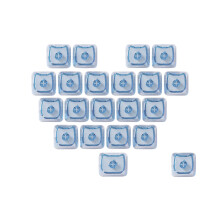 Kitten Themed Keyboards Keycaps In Clear Color-Transparent Blue