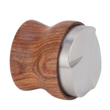 58 mm Edelstahl-Rosenholz-Kaffeeverteiler & Nivellierer für Barista