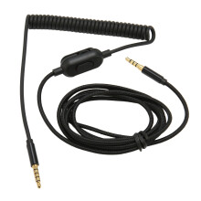 Volume Control Audio Cable With Mute Switch For Xbox PS4 PC Braided Retractable Wire Retro Inspired Design Decorative Desk Accessory Compatible With
