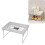 Transparent Desktop Storage Rack with Reinforced Frame, Foldable Space Saving Countertop Shelving for Kitchen Bathroom Office, Stackable Modern 4