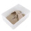 Storage Box With Hinged Lid, Clear Storage Boxes With Lids Multi Purpose Small Plastic Container Box for Organizing Small Items, Stackable Dustproof 8