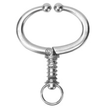 Cattle Nose Clamp, Stainless Steel Animal Traction Bull Nose Ring Spring Loaded Cattle Equipment with Spherical Jaws, Gentle Design Durable Build for