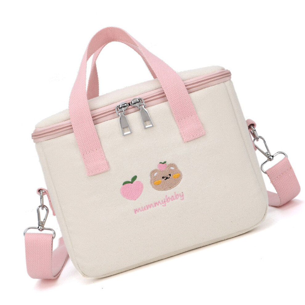 Durable Pink Oxford Mommy Bag Stroller Organizer, Large Capacity
