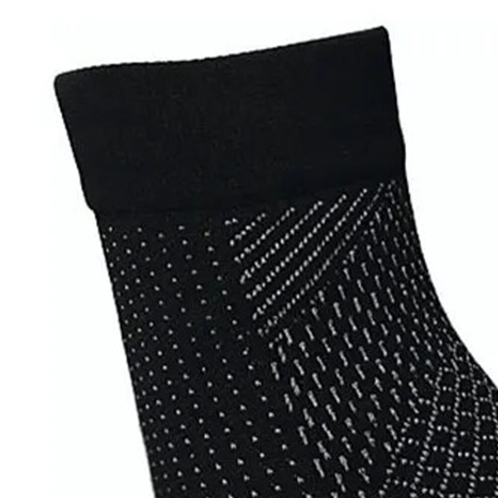 Ankle Support Compression Sleeve L/XL for Cycling Running Black