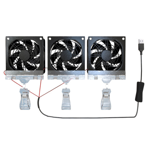 Ventilateur de refroidissement d'aquarium USB-Trois ventilateurs