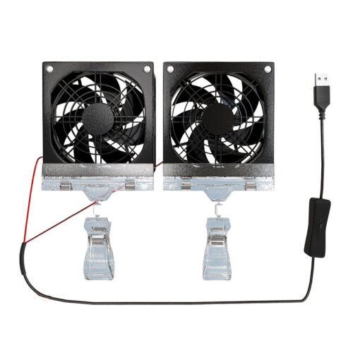 Ventilateur de refroidissement alimenté par-Deux ventilateurs