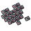 Collection de capuchons de touches transparents sur le-Noir 1