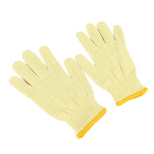 Doppellagige Aramid-Backhandschuhe 300C Hochtemperaturbeständige Backhandschuhe 24 cm