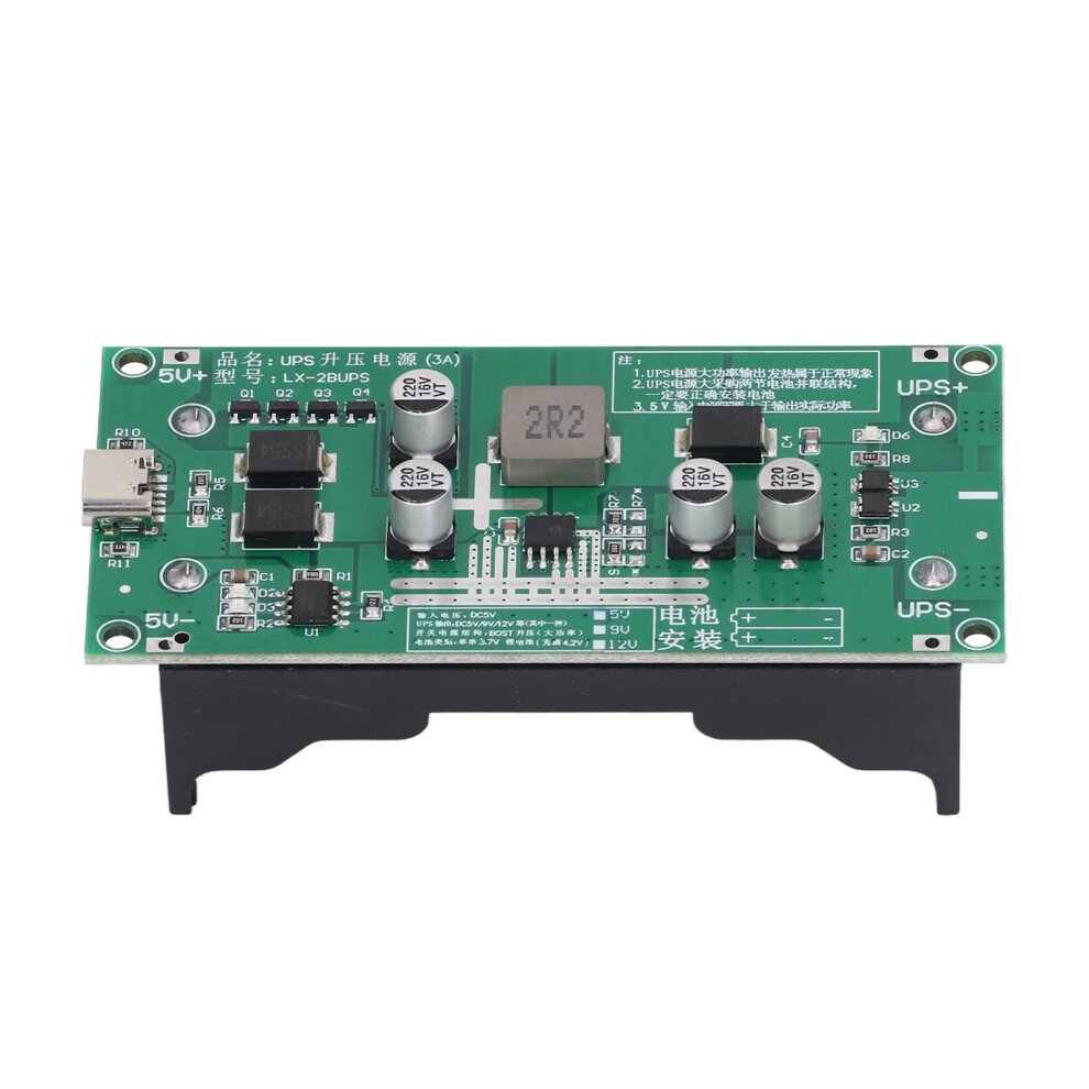 15W 3A Lithium Battery Boost Charger Board For 18650 Cells, 9V 500Ma 6901380961308