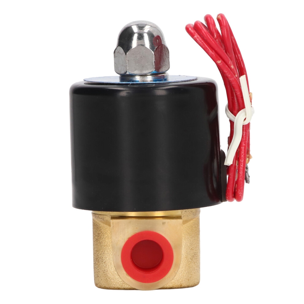 Brass Electric Solenoid Valve 2W025-08 1/4In 220V Normally Closed 9341372147650
