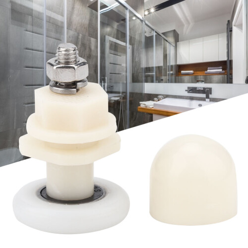 Plastic Shower Enclosure Roller Wheel Set, Replacement for Old/Broken Rollers, Adjustable and Noiseless, High Performance Replacement Parts for Glass 1
