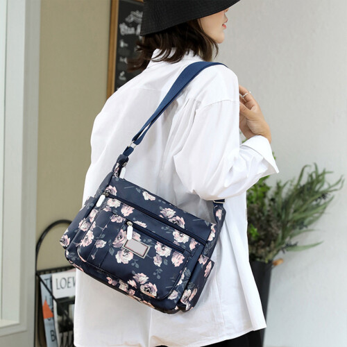 Τσάντα ώμου Crossbody για γυναίκες, ελαφριά τσάντα ώμου με πολλές τσέπες με 1