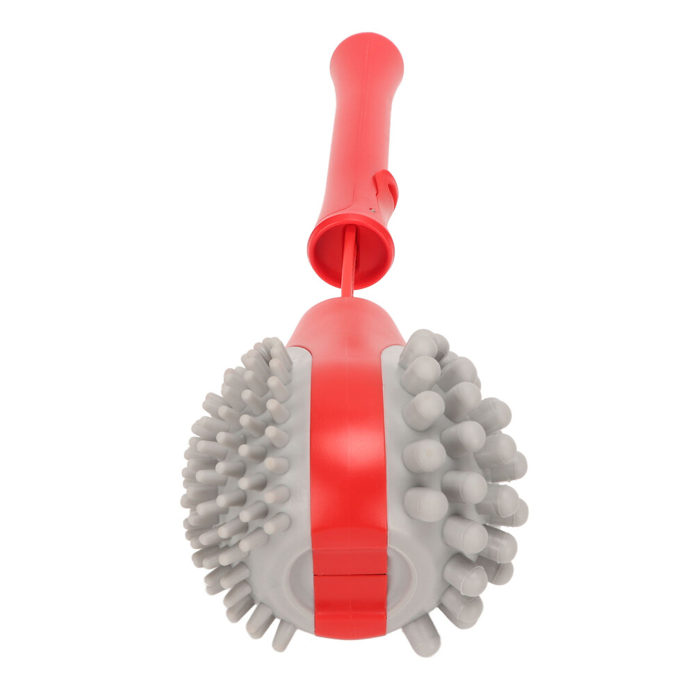 Retractable Silicone Massage Hammer with 2 Soft Heads, Red, 31-44cm