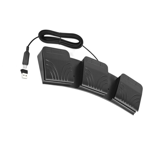 Ergonomischer Dreifach-USB-Fußcontroller,-Lichtschranke