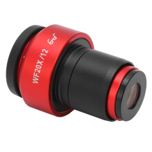 30mm verstellbarer Mikroskophöcker WF20X/12, Rot 12mm Sichtfeld