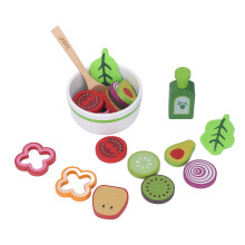 Bildungs-Holz-Kochsalat-Spielzeug für Kinder – 12x12x6cm