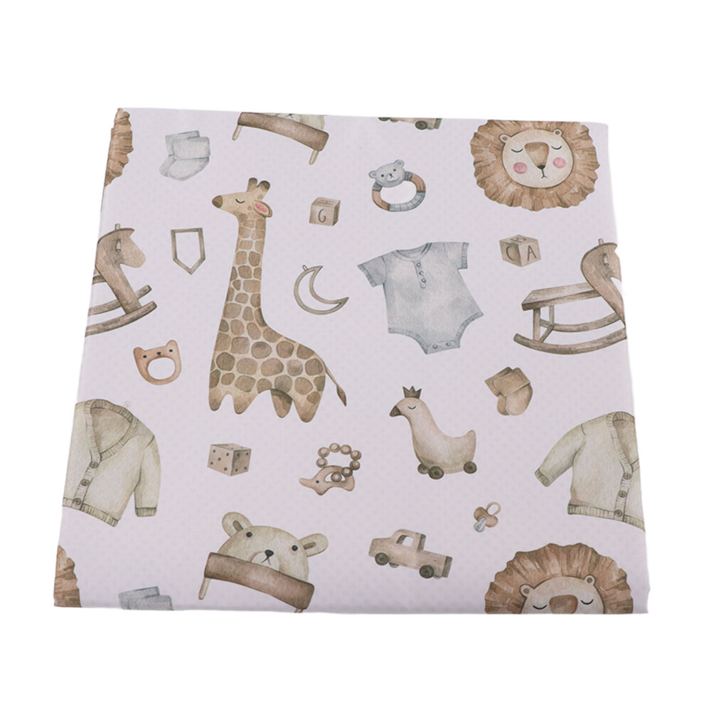 Baby Highchair Floor Mat Waterproof Thick Cushioned Mat with Cute Animal Design