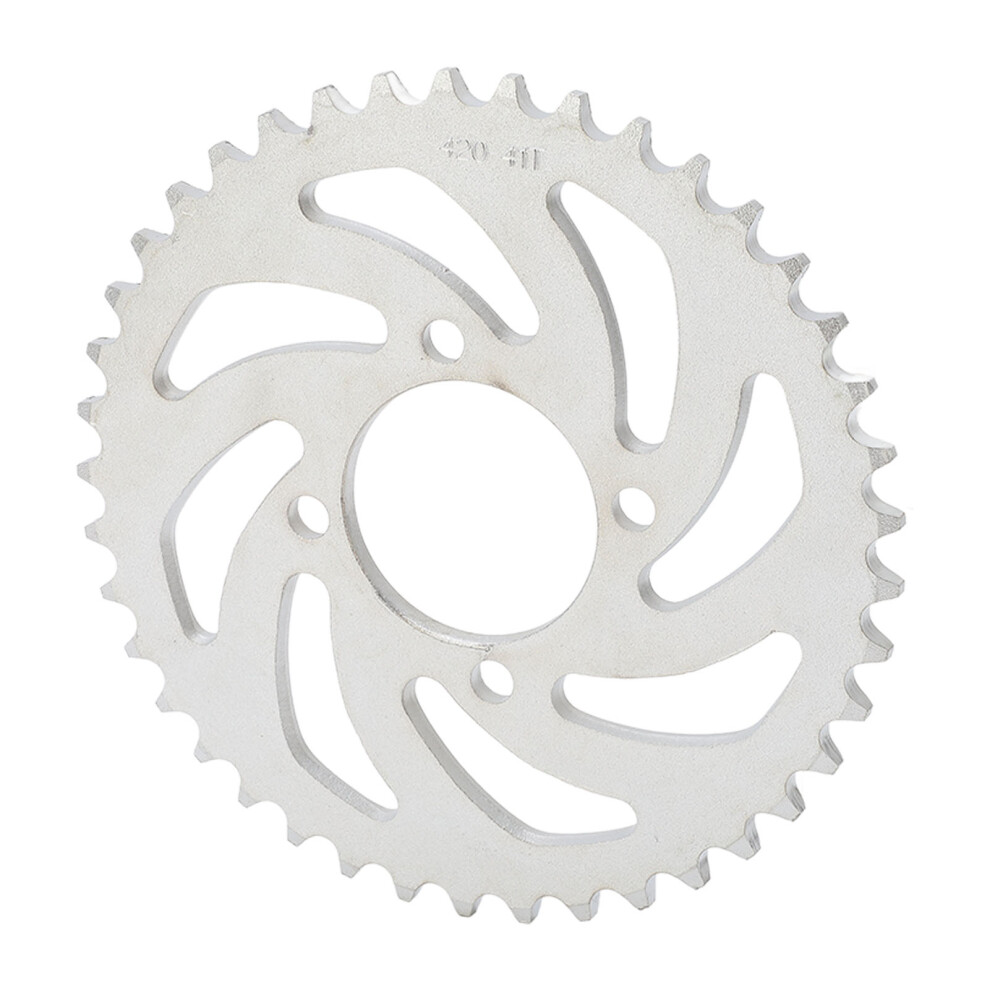 420 41T Steel Rear Sprocket For Go Kart Atv Motorcycle, Corrosion Resistant Light 7891372154162