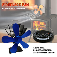 (F) Fireplace Fan For Wood Stove,5 Blades, Environmentally Friendly And Efficient