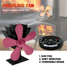 (A) Fireplace Fan For Wood Stove,5 Blades, Environmentally Friendly And Efficient