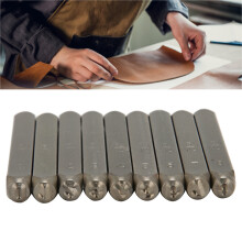 9 Stück Metallzahlenstempel 0,16 Zoll Hochkohlenstoffstahl für Leder, Holz, Schmuck
