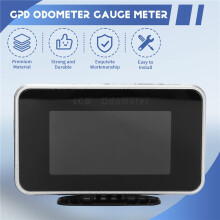 Auto LKW 12V / 24V 2 im 1 Funktionen Digitaler Tachometer Geschwindigkeits Messer + Kilometer ZäHler LCD Instrumenten Tafel + Alarm LCD Anzeige