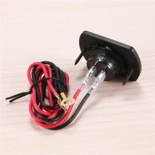 12V Spannungs Messer mit Kontakt Schalter Digital Anzeige DC12V 24V Wasserdichtes Voltmeter Panel für Boot Marine Truck ATV UTV