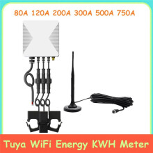 120 ein Tuya 3-Phasen-WiFi--KWH-Meter Power Clamp Current Transformer App Monitor