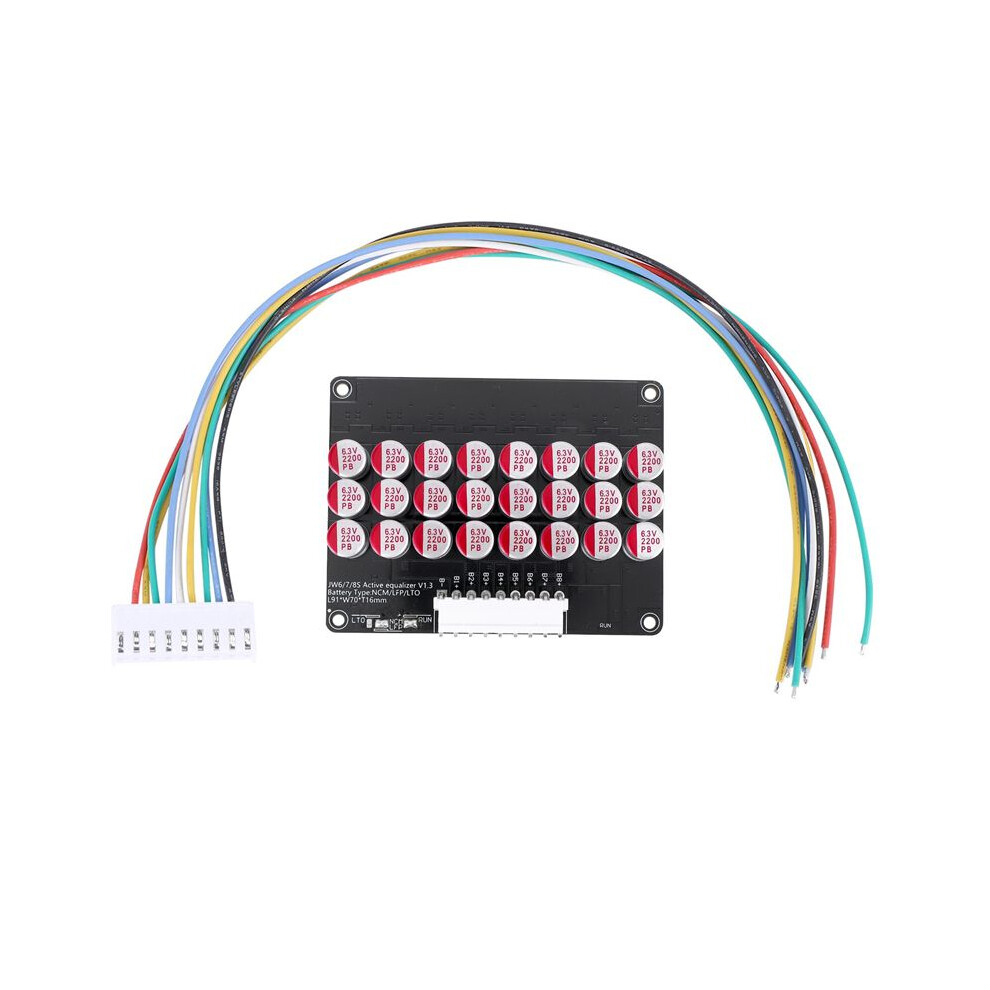 8S Active Equalizer Balancer Lifepo4 Lipo Lto Battery Equalization Capacitor Bms Board 6032215582242