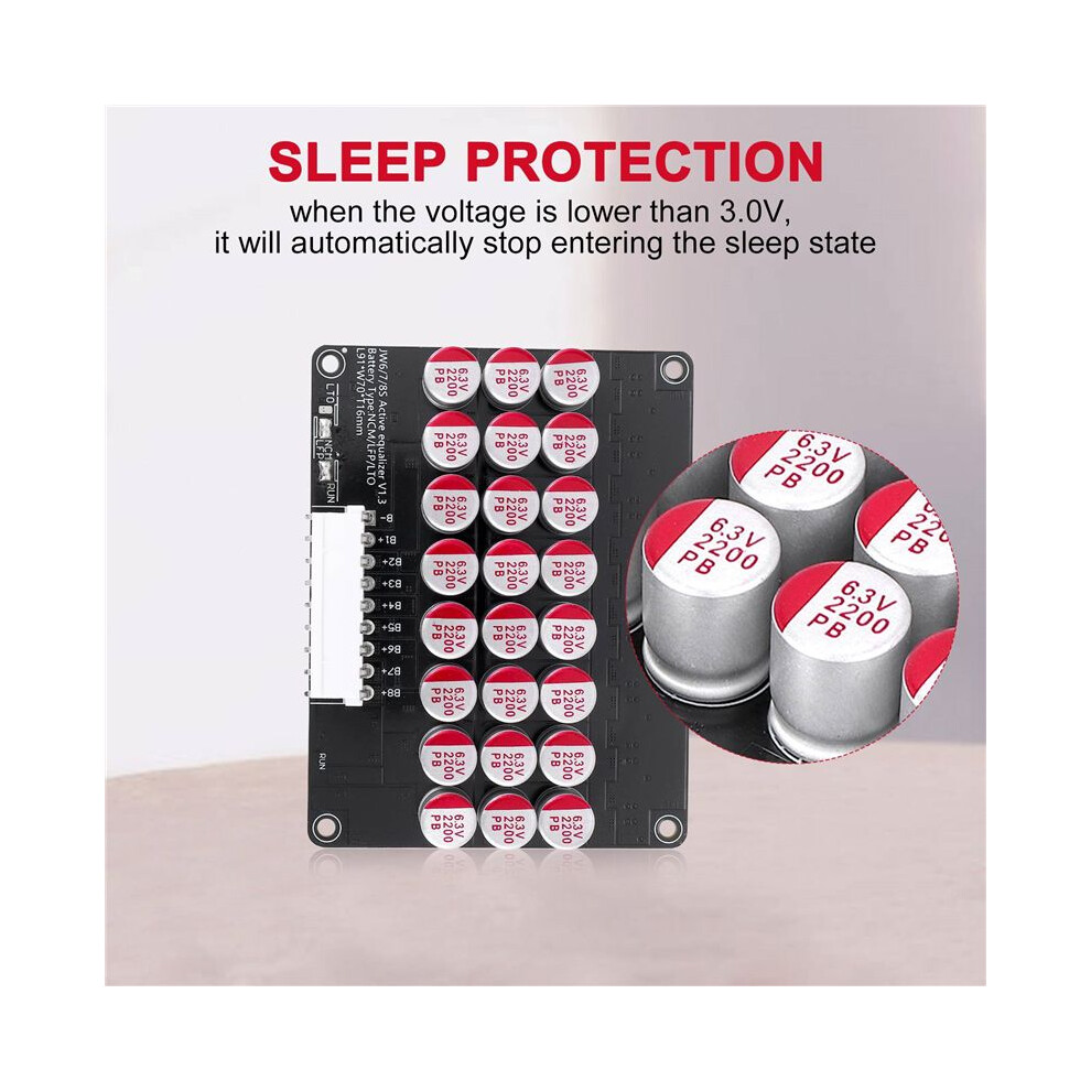 8S Active Equalizer Balancer Lifepo4 Lipo Lto Battery Equalization Capacitor Bms Board 6033357168905