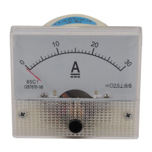 85C1-A Gelijkstroom Analoge Ampèremeter Paneelmetermeter 30A Ampèremeter Huidige Mechanische Ampèremeters
