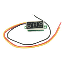 Woltomierz Cyfrowy 0-100V Miernik NapięCia Panelowego LED 3-Cyfrowy z 3 Przewodami Czerwony