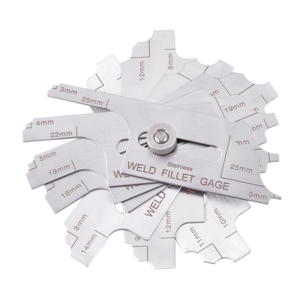 Welding Fillet Gauge Inspection Welding Gauge (Metric Standard), Convex Weld Tester Convex Weld Inspection Ruler 6034195823421
