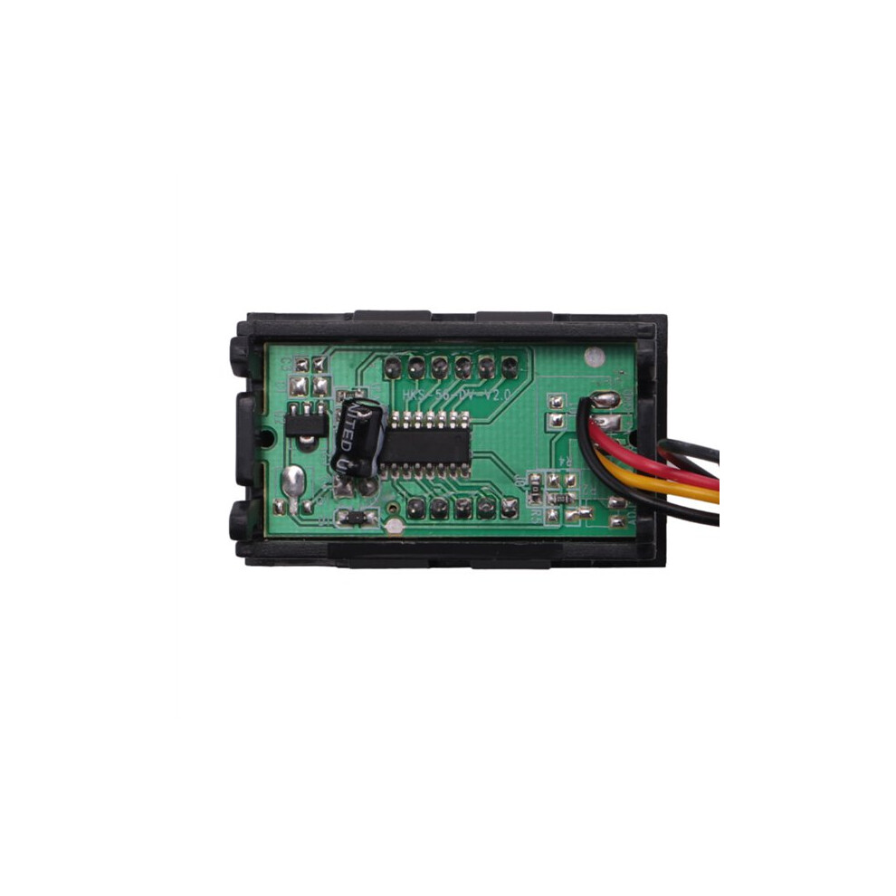 0-99.9V 3 Wire Led Digital Display Panel Volt Meter Voltage Voltmeter Car Motor - Green 6033087275607