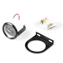 2 Zoll 52Mm 12V Weiß LED Zeiger Auto ÖL Temperatur Anzeige mit Sensor Schwarz