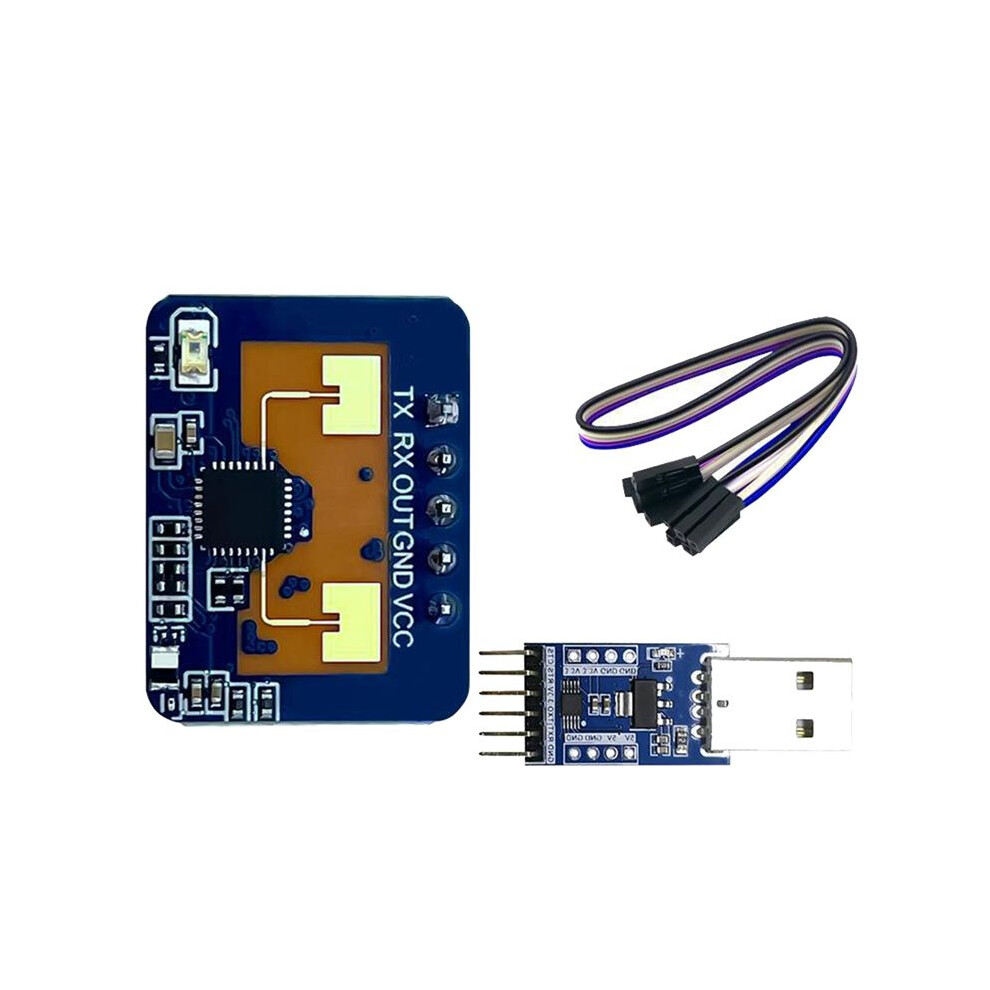 Ld2410c 24G Human Presence Sensor+Ch340 Adapter Fmcw Millimeter Wave Motion Detection Module Dc5v 6032215593118