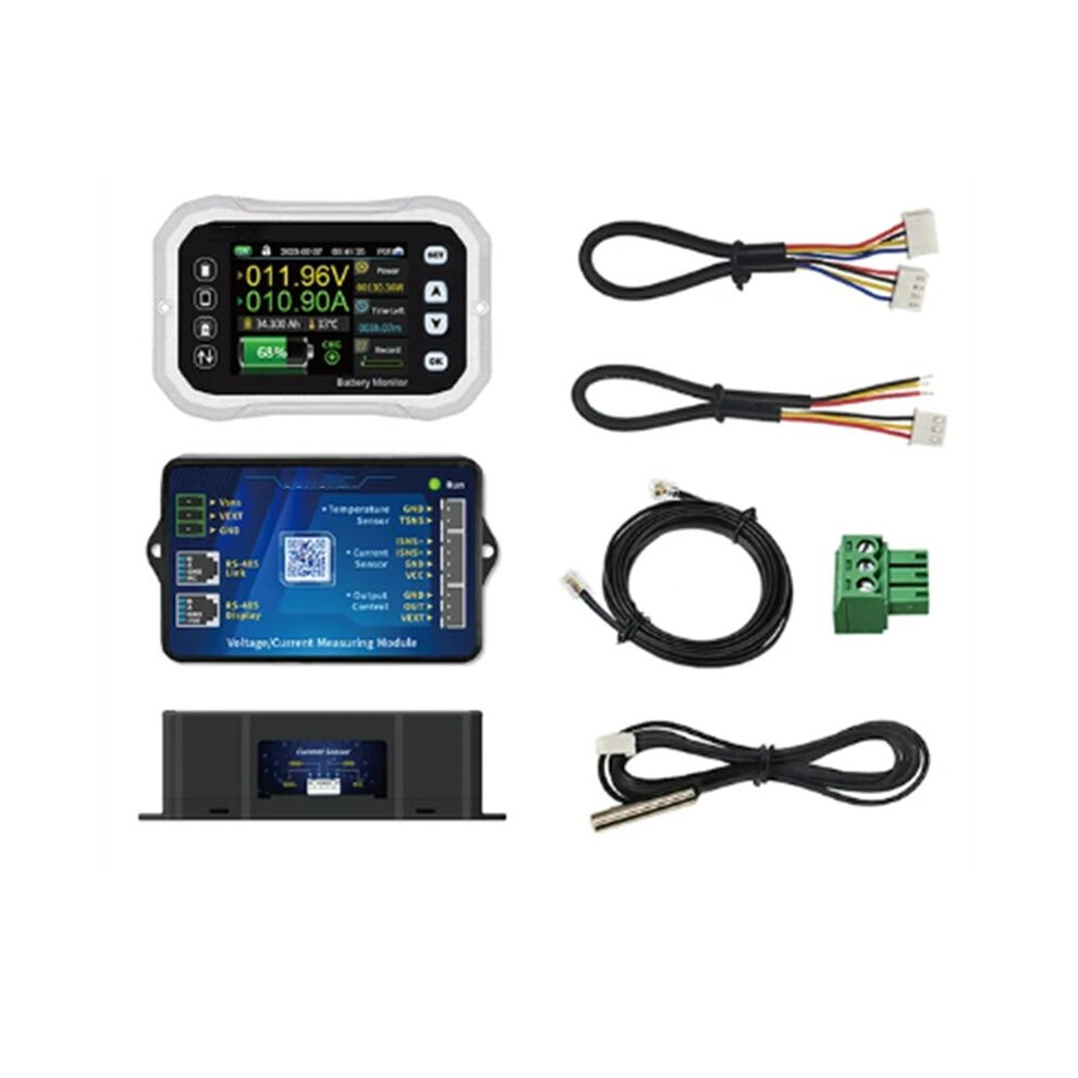 Kh140f Battery Monitor 0-120V 400A Voltage Current Tester Capacity Indicator Rv Battery Va Coulomb Meter 6133266987854