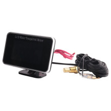 2 in 1 Car LCD Digital Gauge Voltage Pressure Water Temperature Meter Buzzer Alarm M10