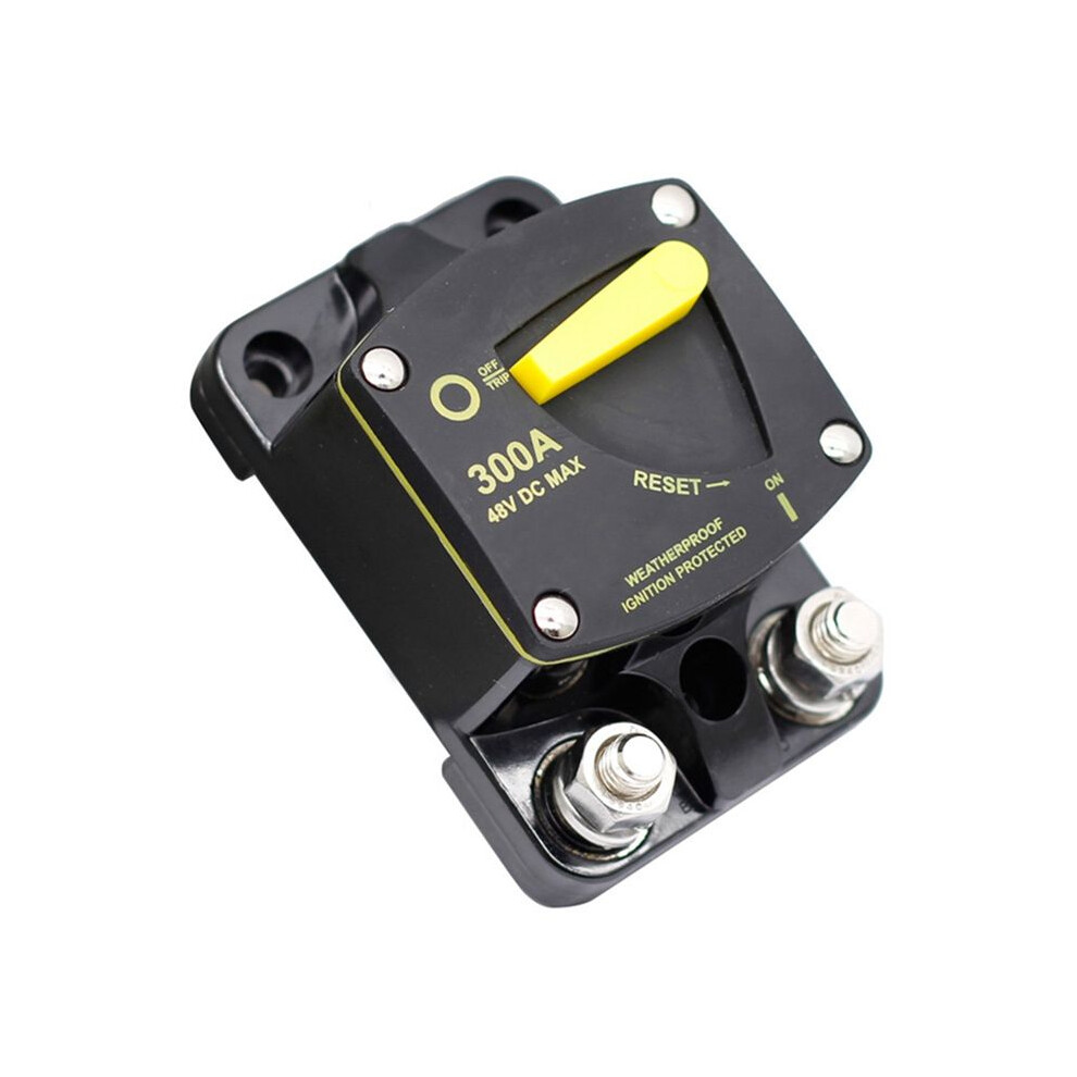 Circuit Breaker Fuse Reset 12-48V Car Audio Amplifier Circuit Breaker Waterproof, 300A 6032593242486