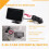 2 in 1 Car LCD Digital Gauge Voltage Pressure Water Temperature Meter Buzzer Alarm M10 5