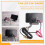 2 in 1 Car LCD Digital Gauge Voltage Pressure Water Temperature Meter Buzzer Alarm M10 6